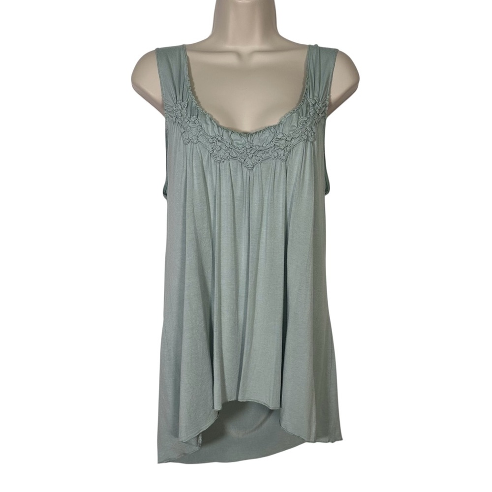 Spense Aqua Blue Sleeveless Top